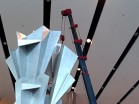 Spydercrane URW376 - Disassembling Sculpture in Chicago Spydercrane URW376 - Disassembling Sculpture in Chicago